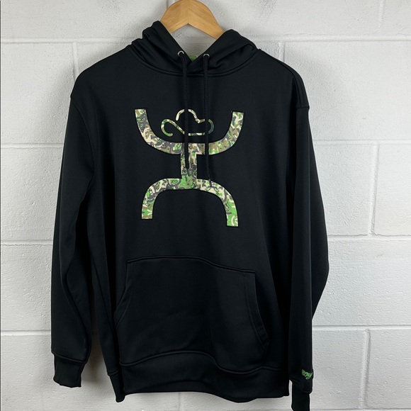 Hooey men’s roughy canyon camo graphic hooded sweatshirt southwestern size M - Picture 1 of 7